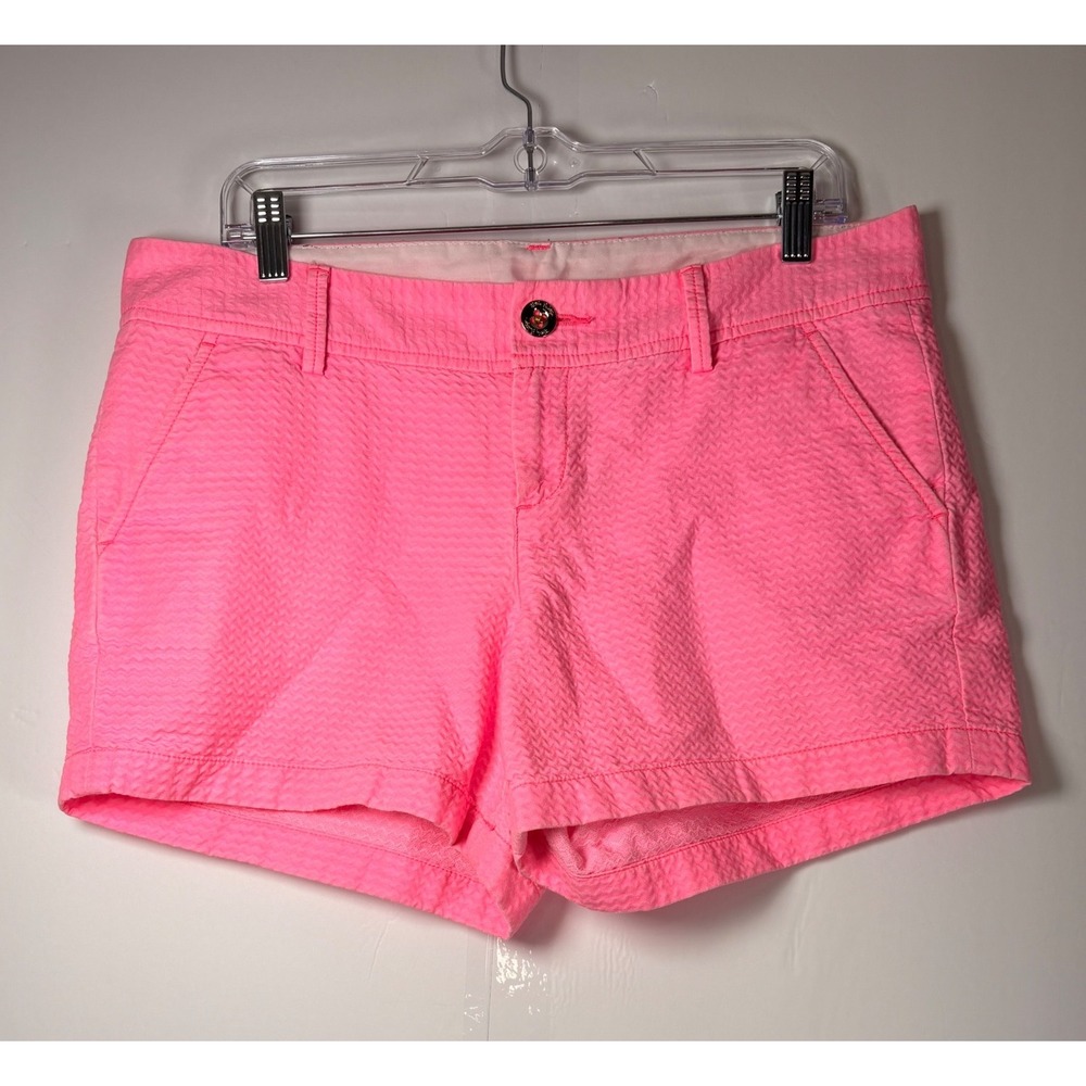 Lilly Pulitzer Women's The Callahan Pink Shorts‎ Sz 10 Summer Fun Beach Cotton